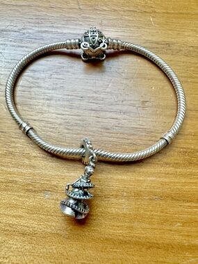 Pandora Silver Disney princess bracelet and charm